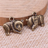 WYSIWYG 10pcs 13x17mm Panda Charms For Jewelry Making Antique Silver Plated Antique Bronze Color Jewelry Findings