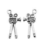 WYSIWYG 10pcs 13x28mm Film Projector Charms Antique Silver Color For Jewelry Making Charms Pendant DIY Jewelry Findings