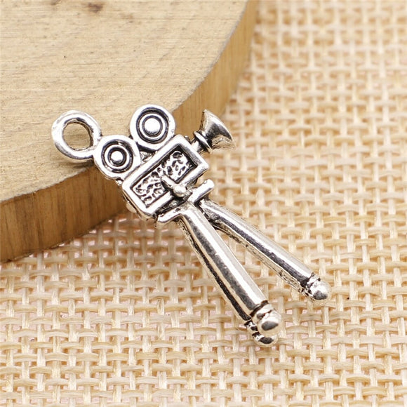 WYSIWYG 10pcs 13x28mm Film Projector Charms Antique Silver Color For Jewelry Making Charms Pendant DIY Jewelry Findings