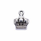 WYSIWYG 10pcs 14x10mm Crown Charms For Jewelry Making Antique Silver Plated Antique Bronze Color Jewelry Findings