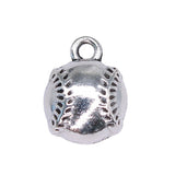 WYSIWYG 10pcs 14x11mm Baseball Charms Antique Silver Color Pendant Charms Jewelry Findings For Jewelry Making