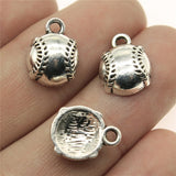 WYSIWYG 10pcs 14x11mm Baseball Charms Antique Silver Color Pendant Charms Jewelry Findings For Jewelry Making