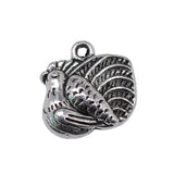 WYSIWYG 10pcs 14x14mm Antique Silver Color Hen Charms For Jewelry Making