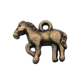 WYSIWYG 10pcs 14x17mm Horse Charms For Jewelry Making Jewelry Accessories Antique Silver Plated Antique Bronze Plated