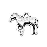 WYSIWYG 10pcs 14x17mm Horse Charms For Jewelry Making Jewelry Accessories Antique Silver Plated Antique Bronze Plated
