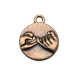 WYSIWYG 10pcs 14x17mm Round Hook Charms Pendants For Jewelry Making DIY Jewelry Findings Jewelry Accessories