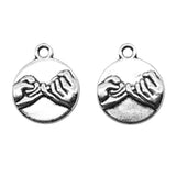 WYSIWYG 10pcs 14x17mm Round Hook Charms Pendants For Jewelry Making DIY Jewelry Findings Jewelry Accessories