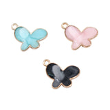 WYSIWYG 10pcs 14x18mm 3 Colors Enamel Butterfly Charms Pendant For DIY Jewelry Making Handmade Jewelry Craft Findings