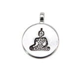 WYSIWYG 10pcs 14x19mm Double-Sided Buddha Statue Charms For Jewelry Making 2 Colors Antique Silver Plated Antique Bronze Plated