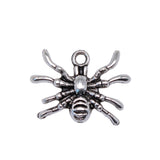 WYSIWYG 10pcs 14x19mm Spider Charms DIY Jewelry Findings Antique Silver Color Antique Bronze Color For Jewelry Making