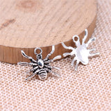 WYSIWYG 10pcs 14x19mm Spider Charms DIY Jewelry Findings Antique Silver Color Antique Bronze Color For Jewelry Making