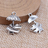 10pcs 14x20mm Antique Silver Color Beach Chair Charms Pendant For DIY Jewelry Making Handmade Jewelry Craft Findings h0653