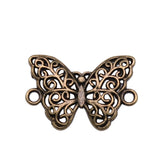 WYSIWYG 10pcs 14x21mm Butterfly Connector Charms For Jewelry Making Antique Silver Color Jewelry Accessories