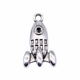 WYSIWYG 10pcs 14x23mm Antique Silver Color Rocket Charms Pendant For Jewelry Making DIY Jewelry Findings