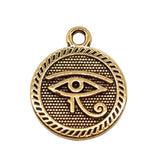 10pcs 15mm Charm Eye Of Horus 3 Colors The Eye Of Horus Charms Double Sided Eye Pendant Charms For Jewelry Making h0734