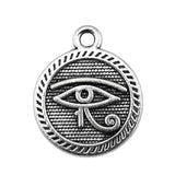 10pcs 15mm Charm Eye Of Horus 3 Colors The Eye Of Horus Charms Double Sided Eye Pendant Charms For Jewelry Making h0734