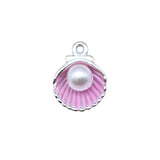 WYSIWYG 10pcs 15x12mm 4 Colors Enamel Shell Charms Pendant For DIY Jewelry Making Handmade Jewelry Craft Findings
