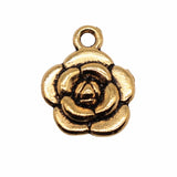 WYSIWYG 10pcs 15x12mm Antique Gold Color Flower Charms Pendant For Jewelry Making DIY Jewelry Findings