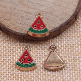 WYSIWYG 10pcs 15x12mm Watermelon Charms KC Gold Color Plated For DIY Jewelry Making Zinc Alloy Charms Pendant Jewelry Findings