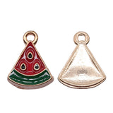 WYSIWYG 10pcs 15x12mm Watermelon Charms KC Gold Color Plated For DIY Jewelry Making Zinc Alloy Charms Pendant Jewelry Findings