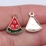 WYSIWYG 10pcs 15x12mm Watermelon Charms KC Gold Color Plated For DIY Jewelry Making Zinc Alloy Charms Pendant Jewelry Findings