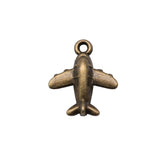 WYSIWYG 10pcs 15x13mm 2 Colors Airplane Charm Pendants For Jewelry Making Aircraft Pendants Airbus Charm