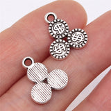 WYSIWYG 10pcs 15x13mm Antique Silver Color US Dollar Chips Charms Pendant For Jewelry Making