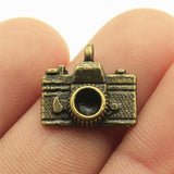 WYSIWYG 10pcs 15x14mm 2 Colors Antique Silver Color Antique Bronze Plated Pendant Camera Charm Pendant