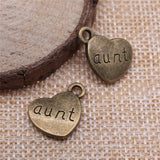 WYSIWYG 10pcs 15x18mm Aunt Charms DIY Jewelry Findings Antique Silver Color Antique Bronze Color For Jewelry Making