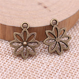 WYSIWYG 10pcs 15x18mm Flower Charms Pendants For Jewelry Making DIY Jewelry Findings Jewelry Accessories