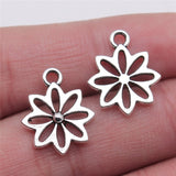 WYSIWYG 10pcs 15x18mm Flower Charms Pendants For Jewelry Making DIY Jewelry Findings Jewelry Accessories