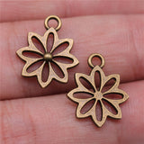 WYSIWYG 10pcs 15x18mm Flower Charms Pendants For Jewelry Making DIY Jewelry Findings Jewelry Accessories