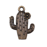 10pcs 15x20mm Cactus Charms For Jewelry Making Antique Bronze Plated Antique Silver Color Accessories ef4475