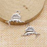 10pcs 15x21mm Charms Tuna Fish Antique Bronze Color Antique Silver Color Metal Alloy Jewelry DIY Accessories ef3823
