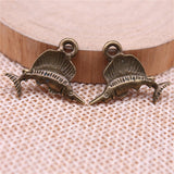 10pcs 15x21mm Charms Tuna Fish Antique Bronze Color Antique Silver Color Metal Alloy Jewelry DIY Accessories ef3823
