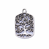 WYSIWYG 10pcs 15x22mm Antique Silver Color Tree Of Life Charms Pendant For Jewelry Making DIY Jewelry Findings