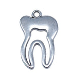 WYSIWYG 10pcs 15x24mm Antique Silver Color Tooth Charms Pendant For DIY Jewelry Making Handmade Jewelry Craft Findings