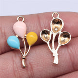 WYSIWYG 10pcs 15x25mm Balloon Charms KC Gold Color Plated For DIY Jewelry Making Zinc Alloy Charms Pendant Jewelry Findings