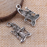 WYSIWYG 10pcs 15x26mm Charms Indian Goddess Shiva DIY Jewelry Findings Antique Silver Color
