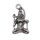 WYSIWYG 10pcs 15x26mm Charms Indian Goddess Shiva DIY Jewelry Findings Antique Silver Color