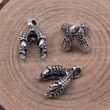 10pcs 15x9mm Antique Silver Color Eagle Claw Charms Pendant For Jewelry Making DIY Jewelry Findings ef4730