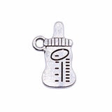 WYSIWYG 10pcs 16x10mm Baby Bottle Pendant Charms Antique Silver Color For Jewelry Making Zinc Alloy Jewelry Findings