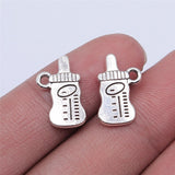WYSIWYG 10pcs 16x10mm Baby Bottle Pendant Charms Antique Silver Color For Jewelry Making Zinc Alloy Jewelry Findings