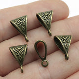 WYSIWYG 10pcs 16x10mm Pendant Charm Clip Clasp Bail Beads Loose Spacer Beads Bail Beads Pendants For Jewelry Making