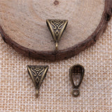 WYSIWYG 10pcs 16x10mm Pendant Charm Clip Clasp Bail Beads Loose Spacer Beads Bail Beads Pendants For Jewelry Making