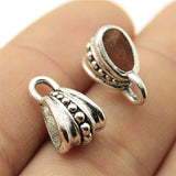 WYSIWYG 10pcs 16x10mm Spacers Beads Big Hole Beads Bails Connector Bail Beads European Bail Beads