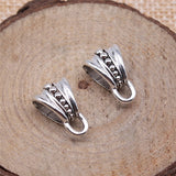 WYSIWYG 10pcs 16x10mm Spacers Beads Big Hole Beads Bails Connector Bail Beads European Bail Beads