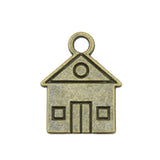 WYSIWYG 10pcs 16x12mm Double Sided House Charms For Jewelry Making Vintage Jewelry Findings
