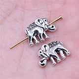 WYSIWYG 10pcs 16x12mm Elephant Beads For Jewelry Making DIY Bracelet Making Antique Silver Color