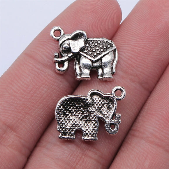 WYSIWYG 10pcs 16x12mm Elephant Charms Pendants For Jewelry Making DIY Jewelry Findings Jewelry Accessories